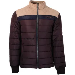 Hooey Men's Brown with Tan & Blue Yoke Puffer Jacket HJ127BRTN