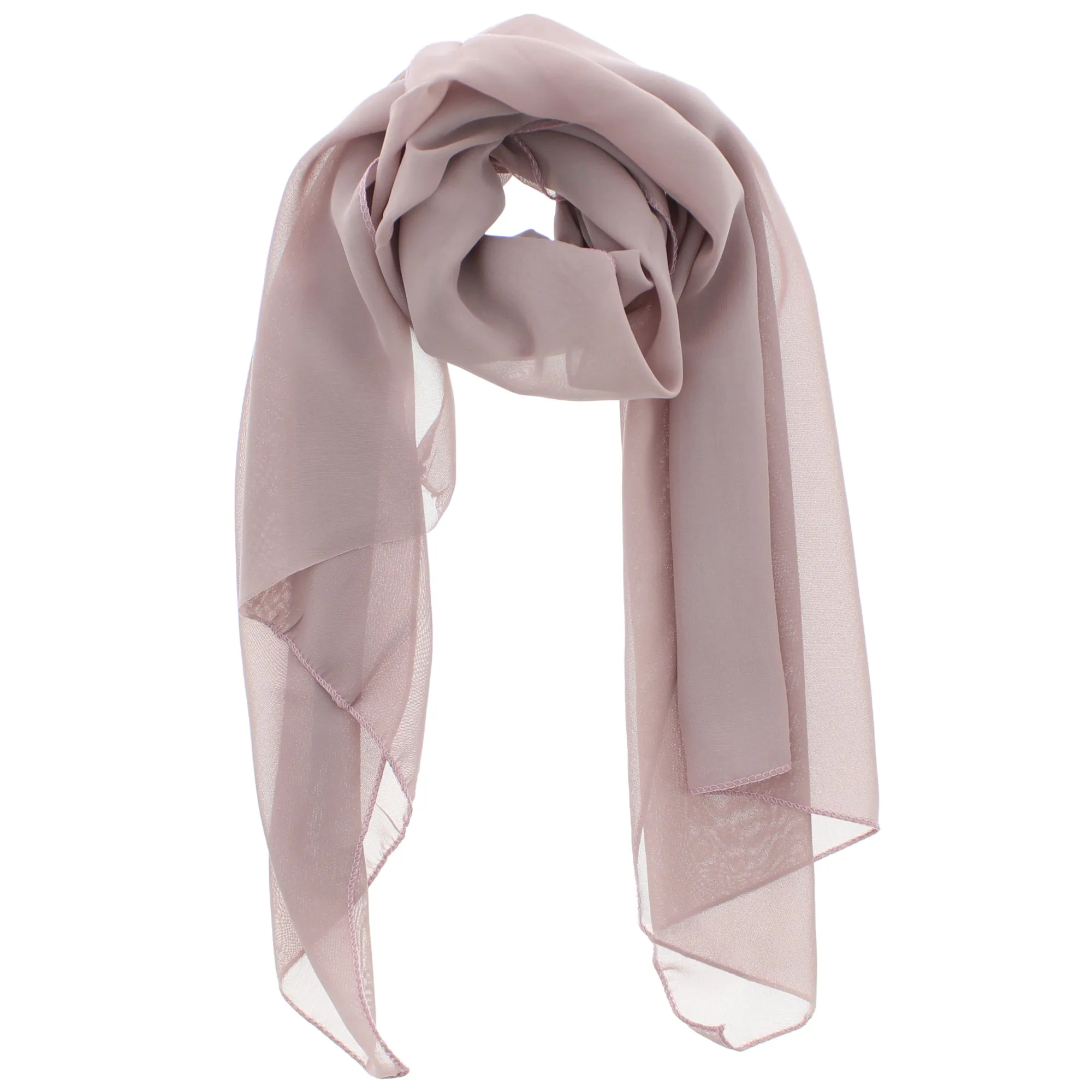 150 x 45cm Mauve Chiffon Scarf