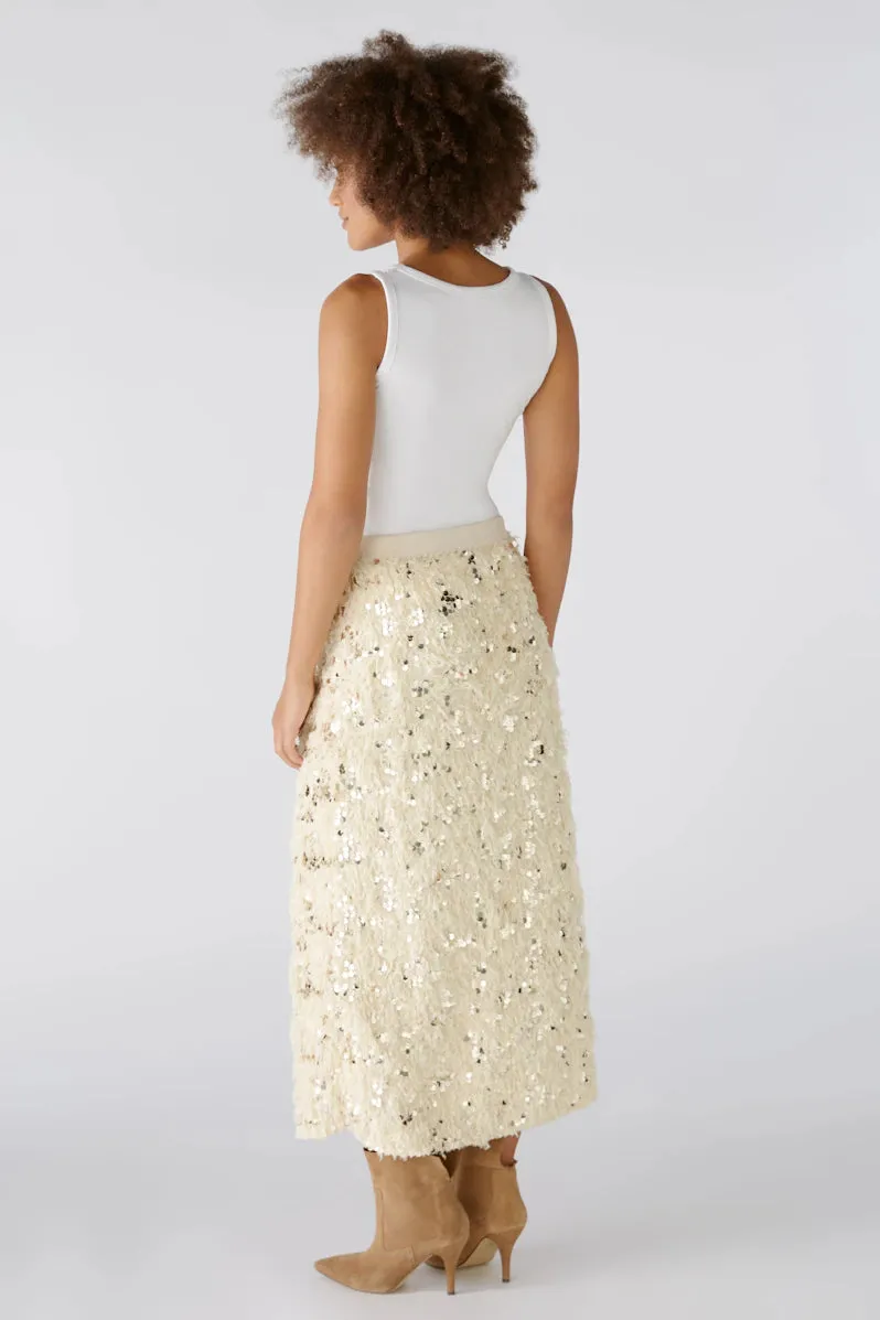 88977 Off White Camel Skirt