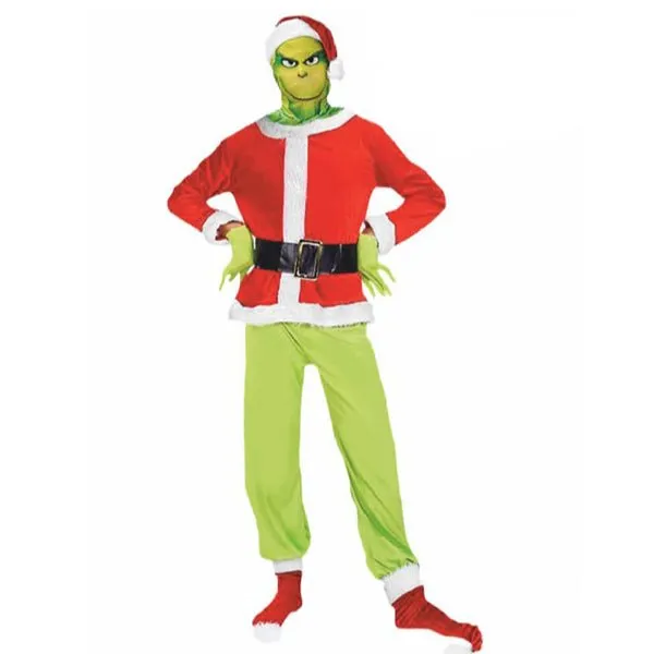 Adult Grumpy Santa Grinch Christmas Costume