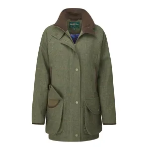 Alan Paine Combrook Ladies Tweed Shooting Coat - Heath