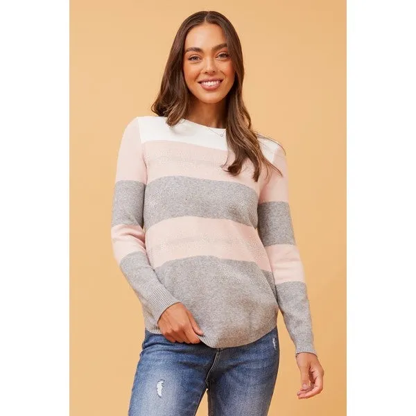 ANITA BLOCK STRIPED KNIT JUMPER