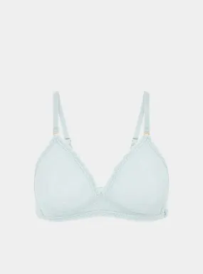 Anthelia Recycled-Tulle Soft Bralette - Fjordland Green