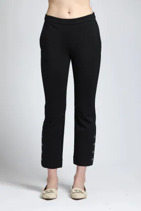 AP NY PULLOVER CROPPED FLARE PANT - BLACK - E116A