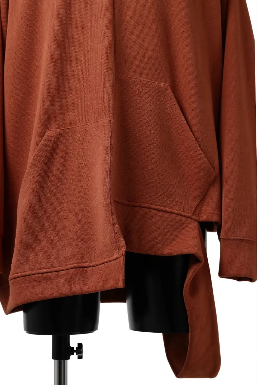 ASYMMETRY LOOP HEM TOP / Oversized Fit Vertically Falling JERSEY Sweatshirt