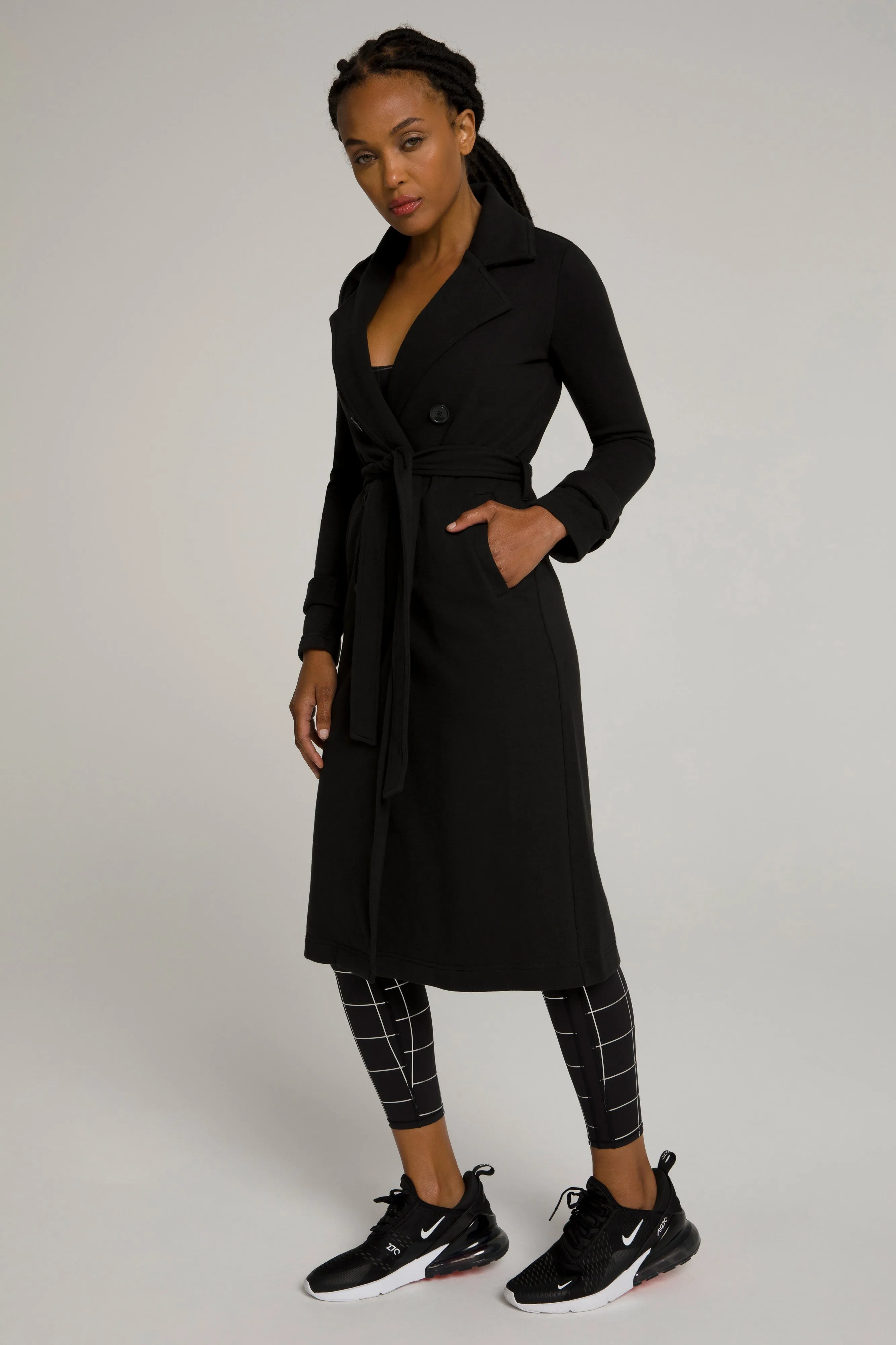 ATHLUXURY TRENCH | BLACK001