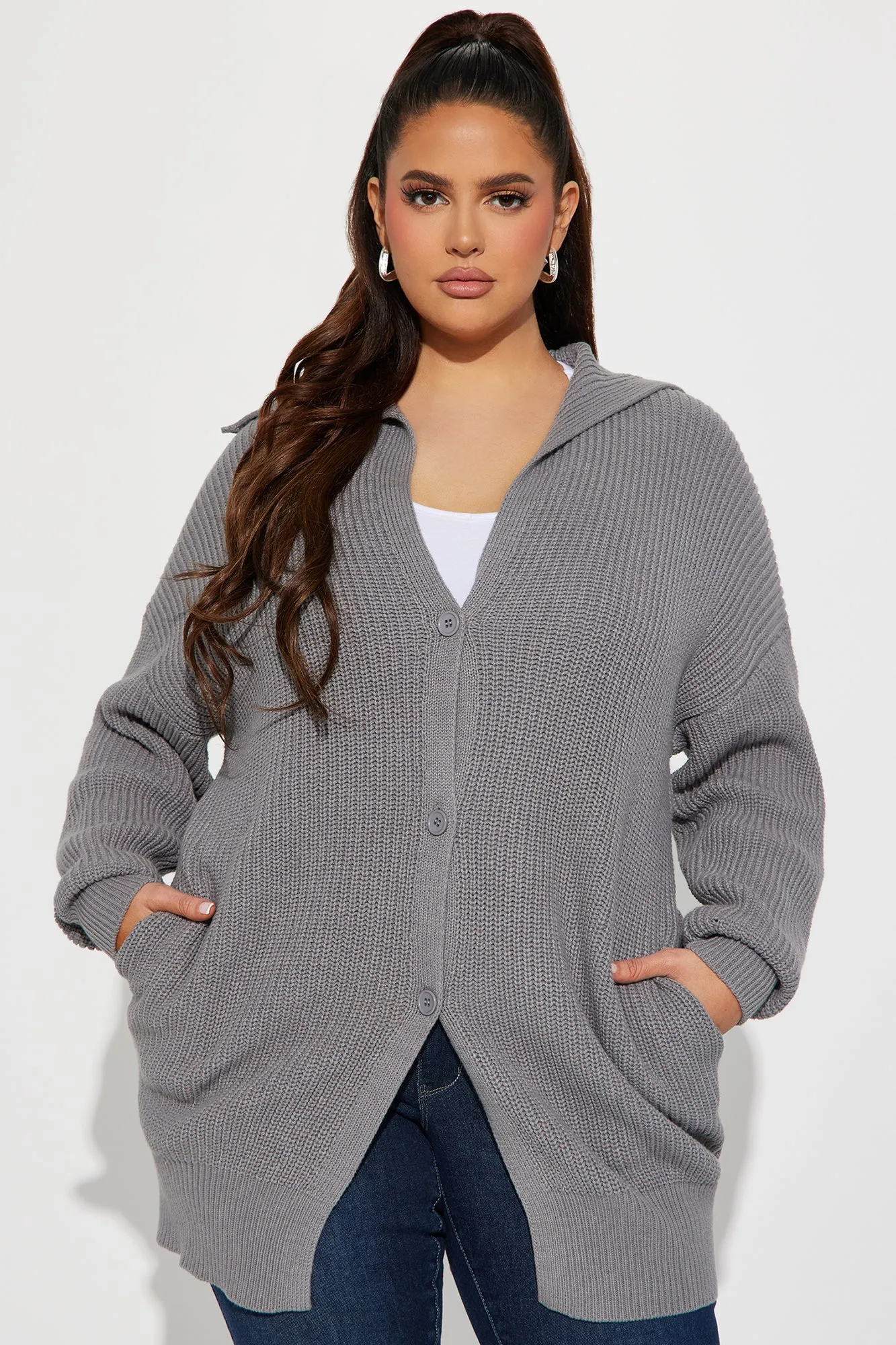 Aura Cardigan - Heather Grey