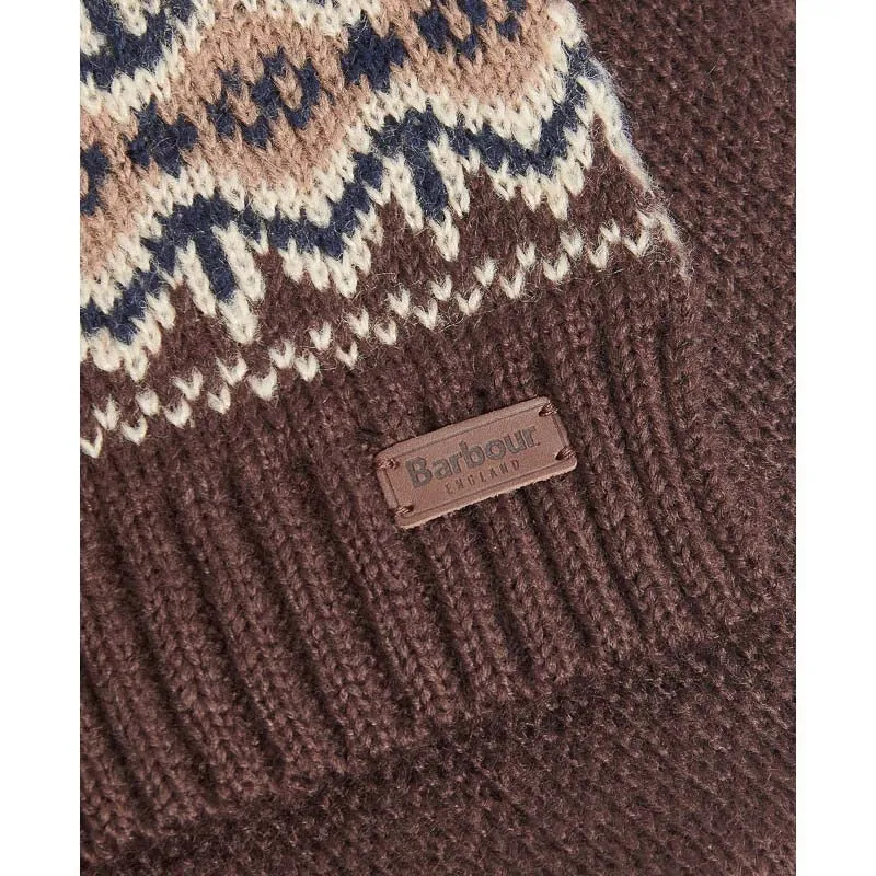 Barbour Fairisle Beanie & Scarf Gift Set - Autumn Dress