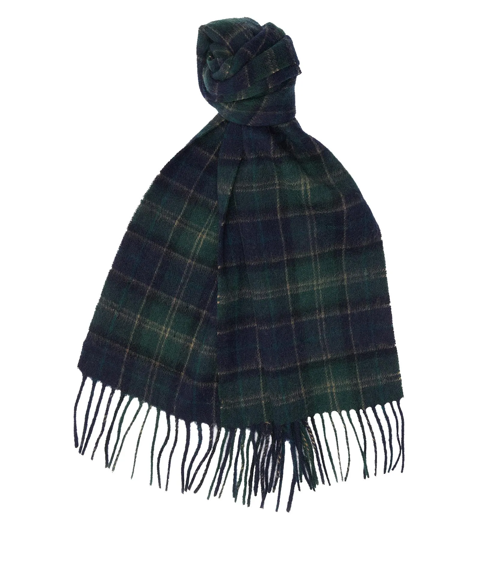 Barbour Tartan Scarf & Glove Gift Set - Navy / Green