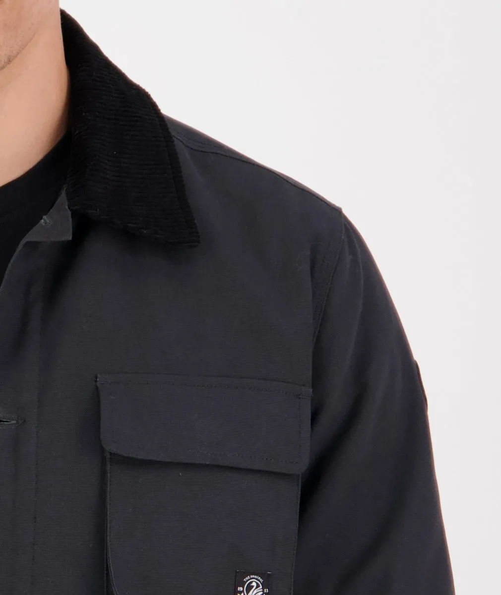 Barrytown V2 Canvas Work Jacket - Charcoal