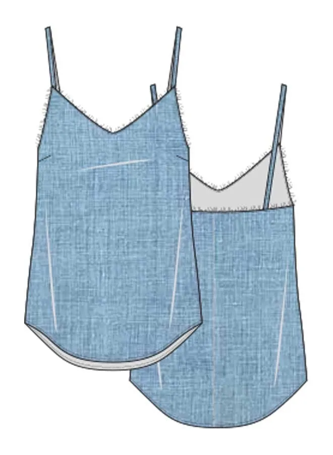 Bella Dahl - Frayed Edge Camisole in Seaside Indigo