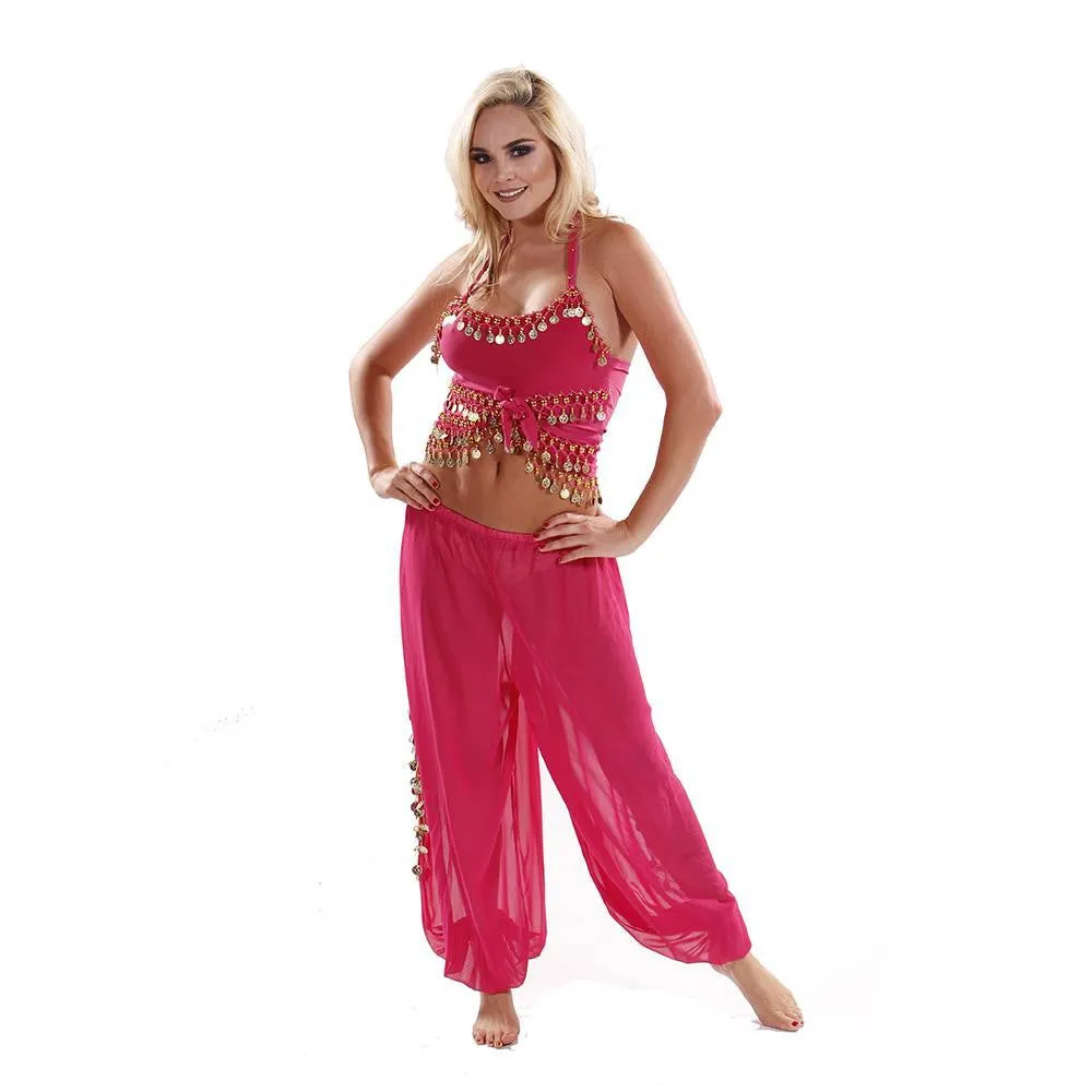 Belly Dancing Harem Pants & Tank Top Costume Set | SADIQA