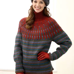 Bernat Knit Yoke Pullover