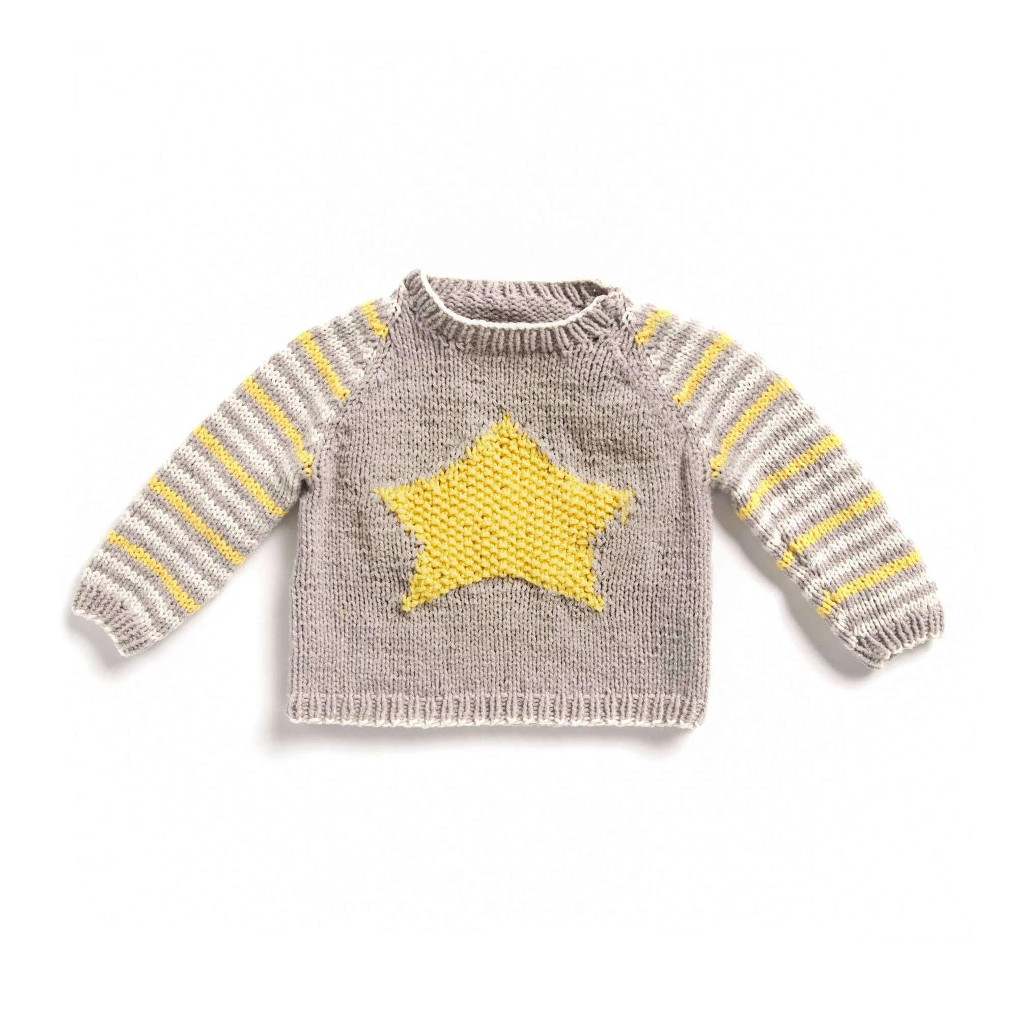 Bernat Star Knit Baby Pullover