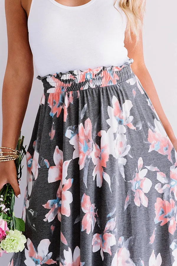 Better In Blooms Skirt In Coral