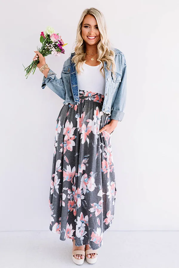 Better In Blooms Skirt In Coral