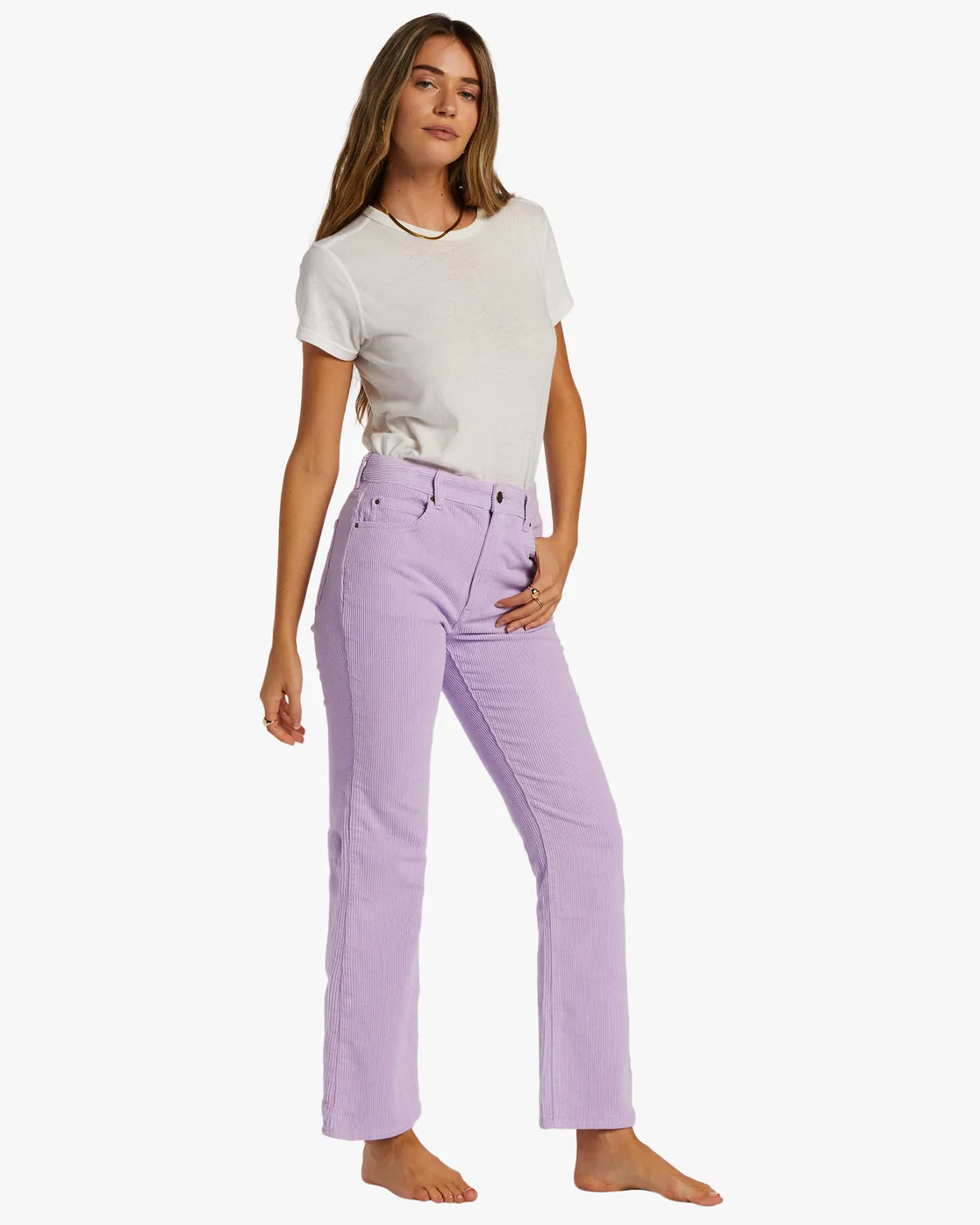 Billabong New Age Cord Pants-Lilac Breeze