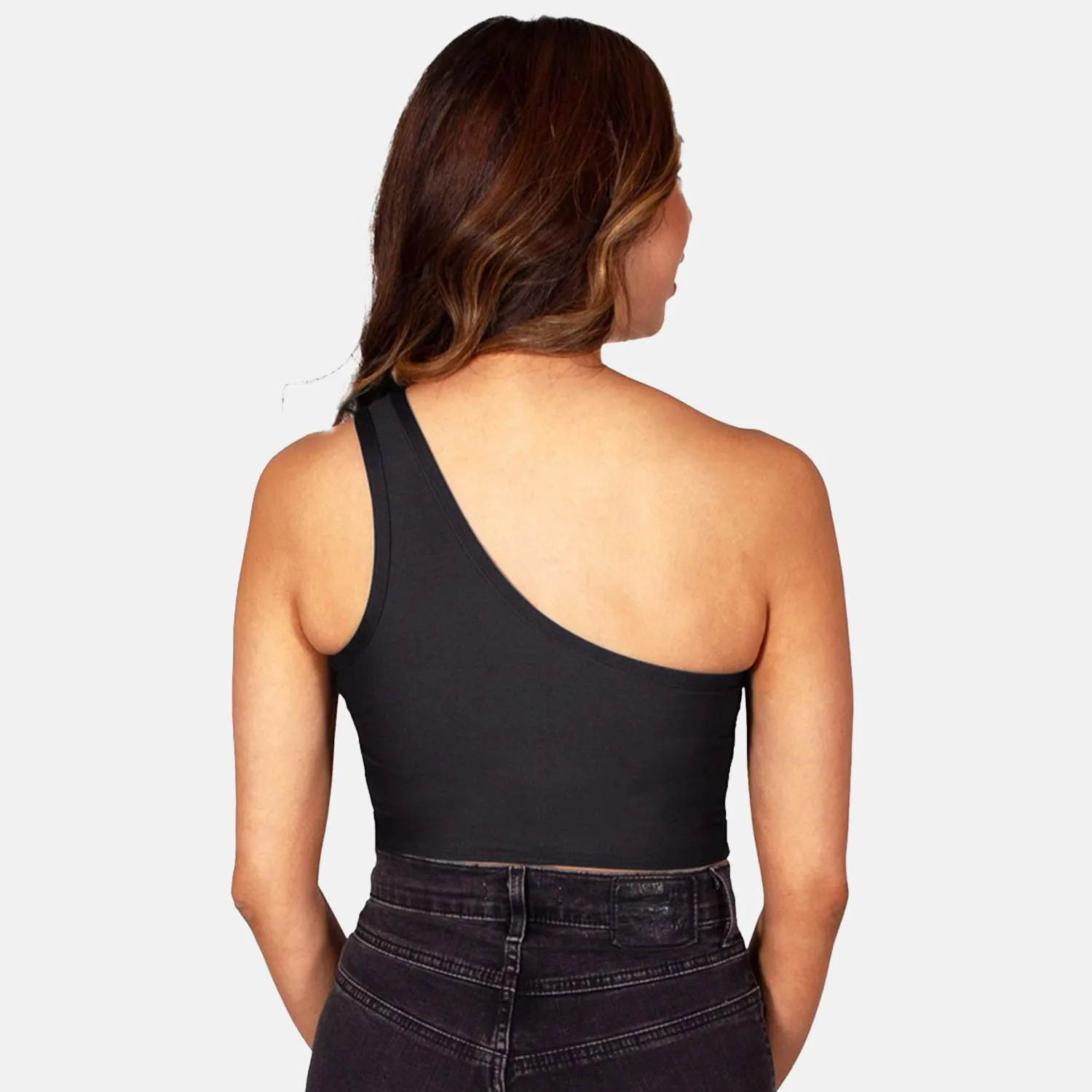 Binghamton Black One Shoulder Top