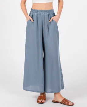 Blue Wide Leg Pant