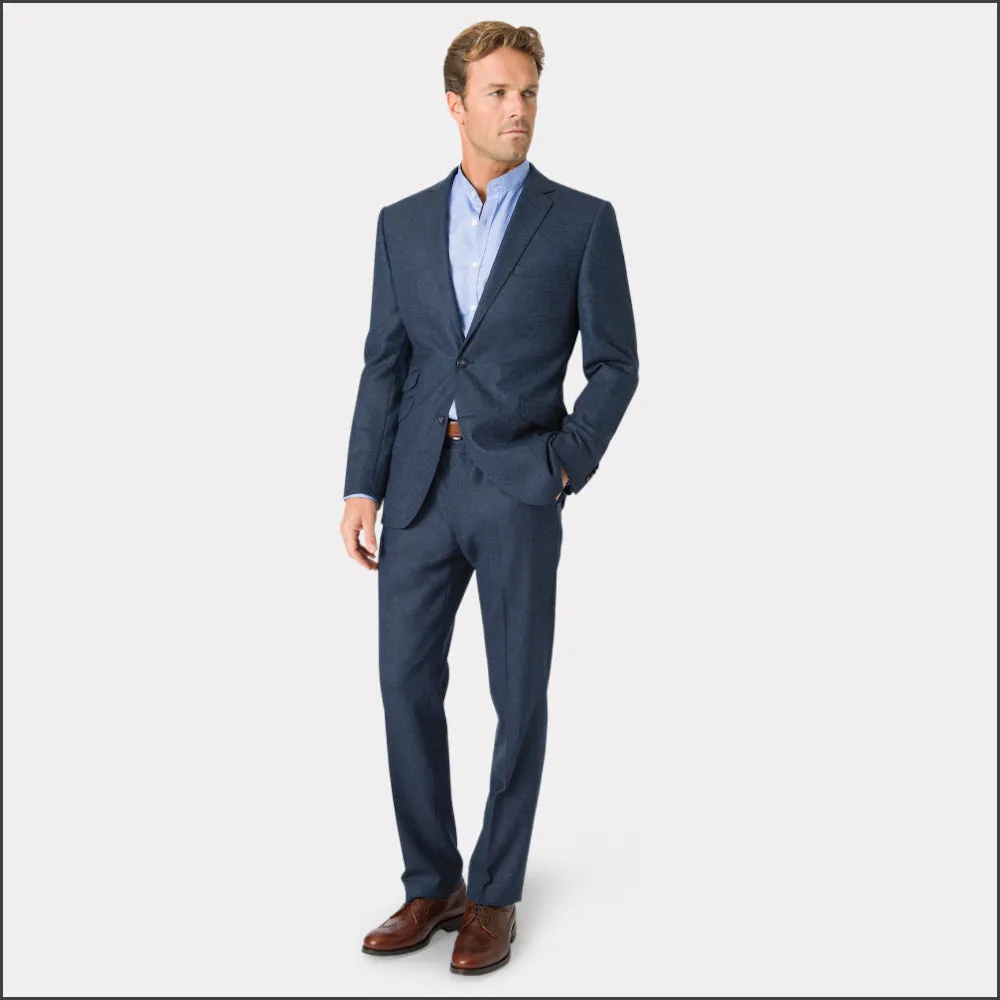 Brook Taverner Clifford Navy Donegal Wool Suit - Waistcoat Optional//