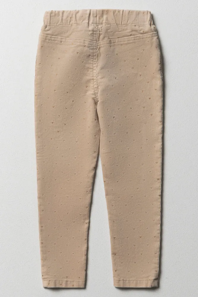 Corduroy Jegging Natural