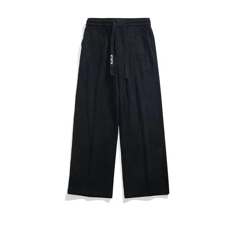 Corduroy Wide-Leg Casual Pants