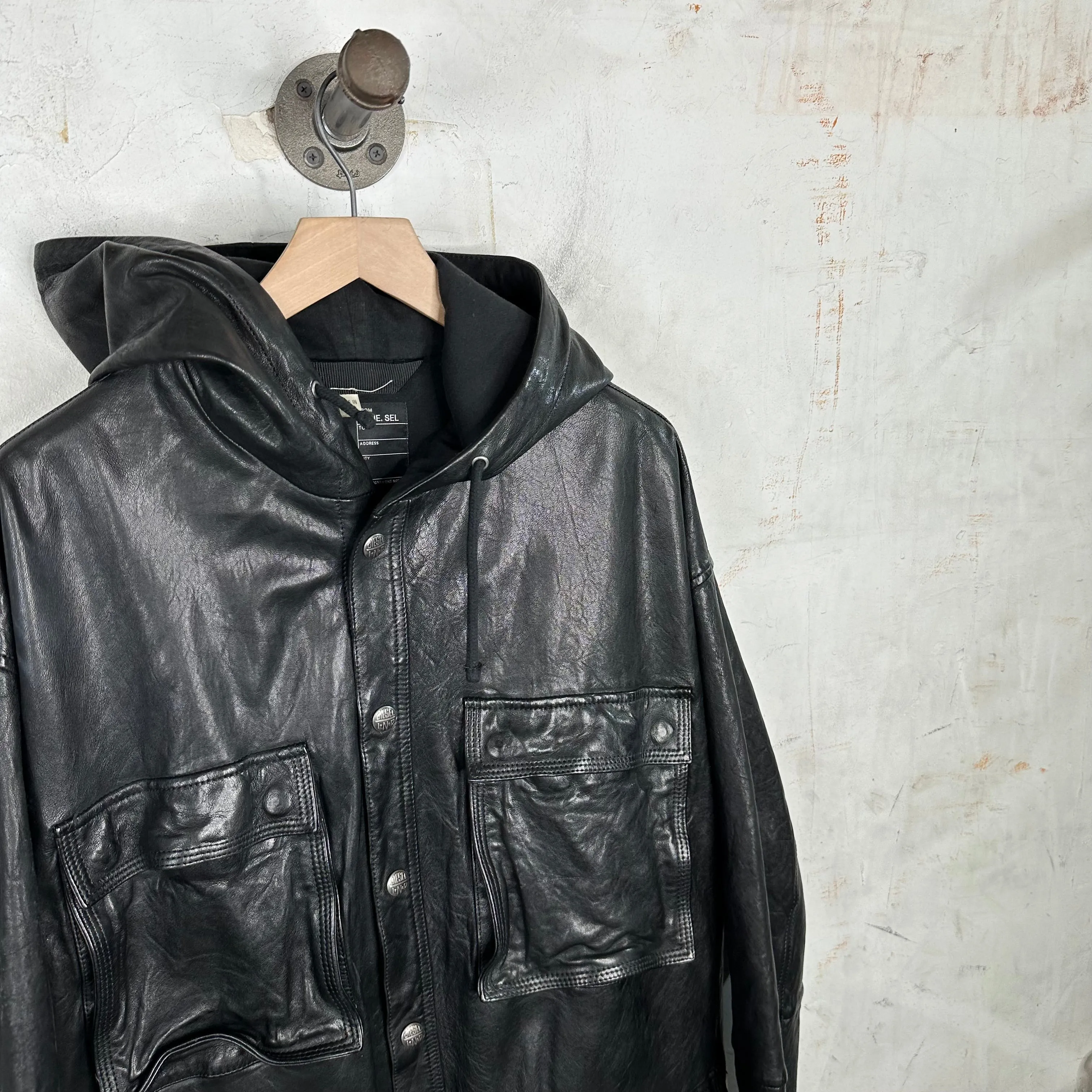 Diesel Full Leather Overcoat