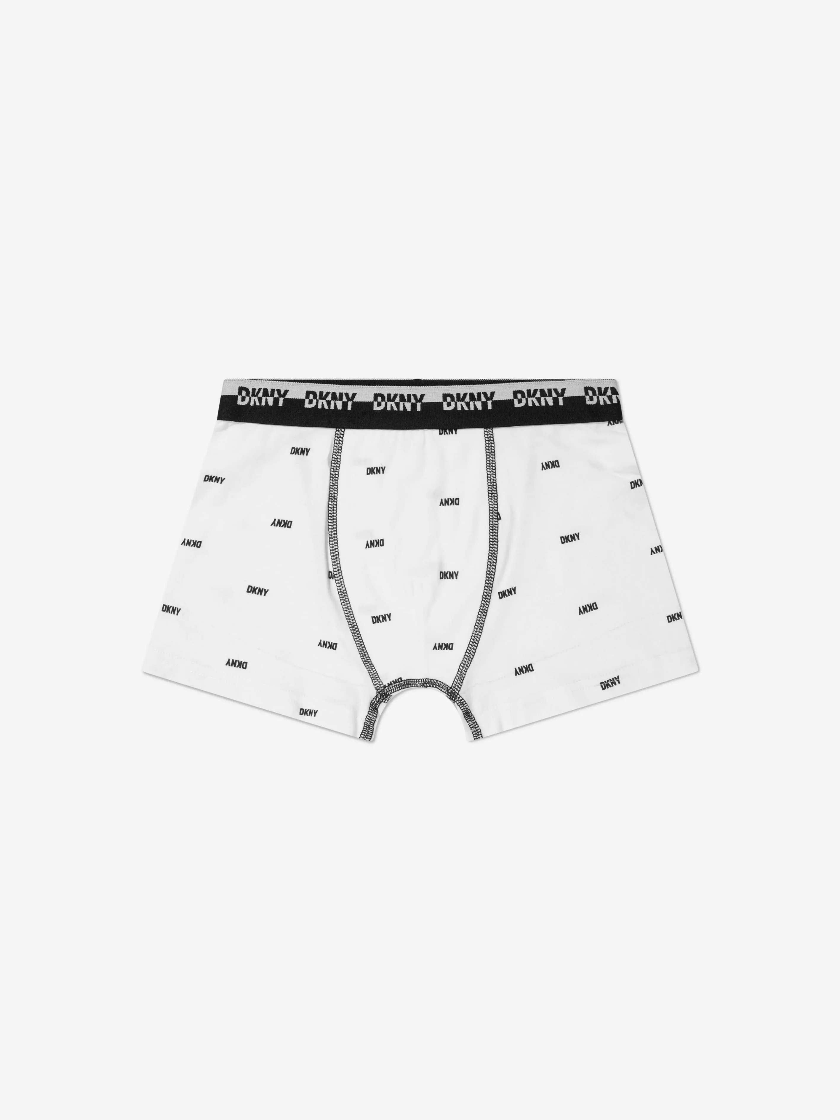 DKNY Boys 3 Pack Boxer Shorts Set in Black