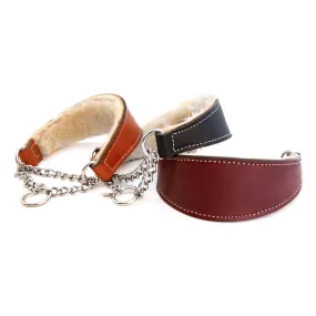 Dog Collar - Training Collar - Martingale Collar - Shearling Lining - 4 Color Options