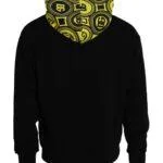 Dolce & Gabbana Black Logo Cotton Hooded Sweatshirt Sweater