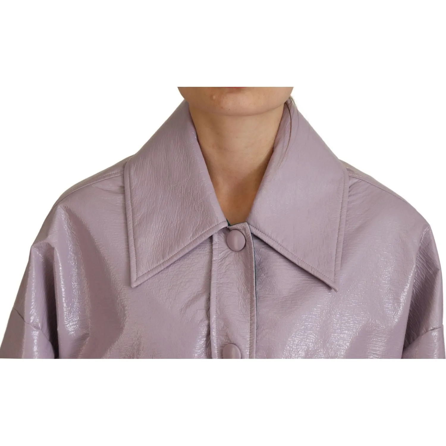 Dolce & Gabbana Chic Purple Cropped Jacket - A Style Statement