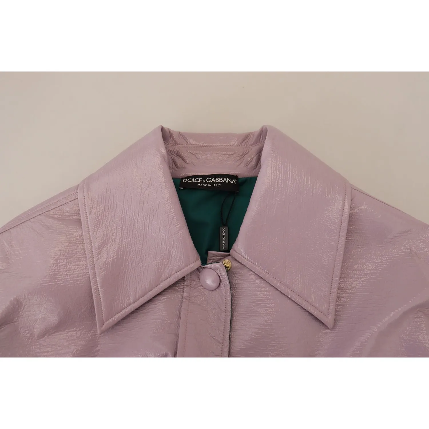 Dolce & Gabbana Chic Purple Cropped Jacket - A Style Statement