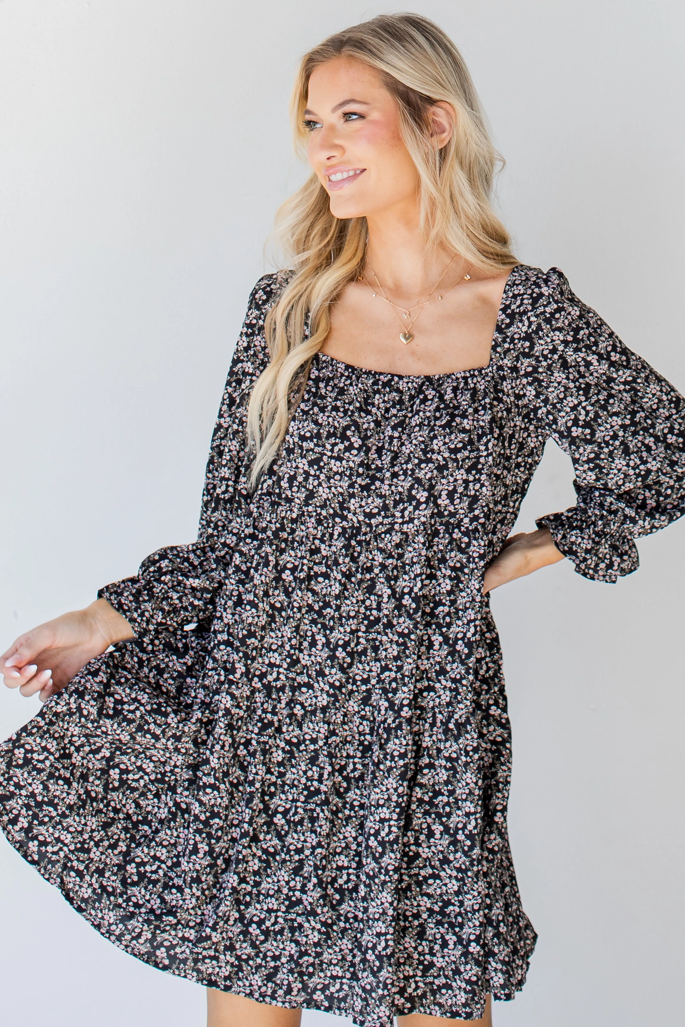 Express Yourself Tiered Floral Dress