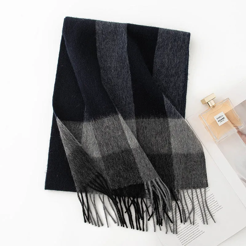 FHY24-7011 Wool, versatile tassels, fashionable and warm scarf  hijab  winter scarf  printed scarf