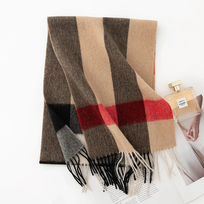 FHY24-7011 Wool, versatile tassels, fashionable and warm scarf  hijab  winter scarf  printed scarf