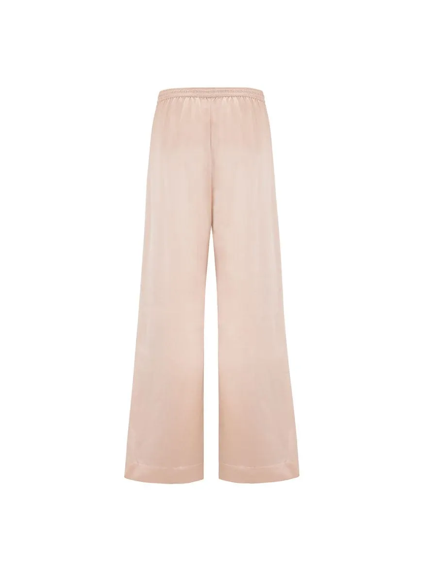 Fleur Du Jour Blush Silk Trouser