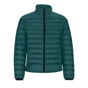 Forest Green Men's Stand Collar Padded Jacket