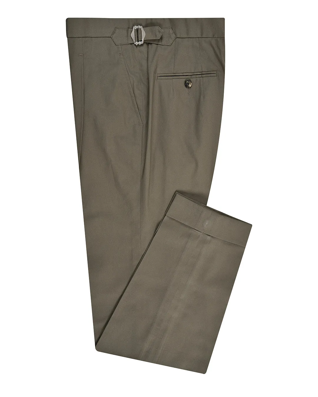 Fresco Soft Light Brown Stretch Twill Dress Pant