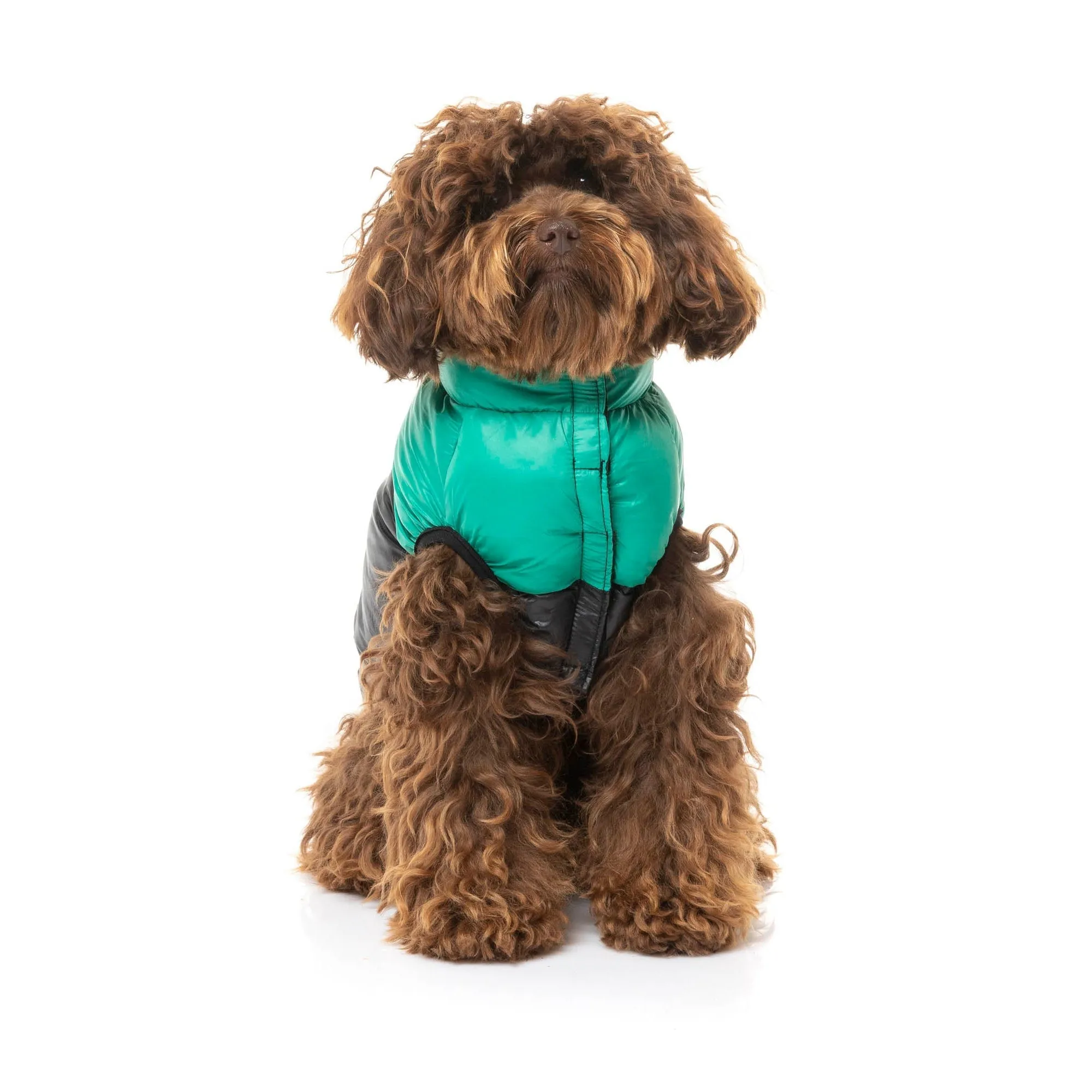 FuzzYard Apparel East Harlem Dog Puffer Jacket Green Size 1 XXSmall***