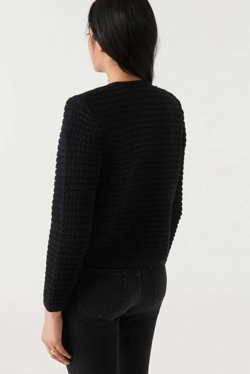 Gaspard Knitted Cardigan Black