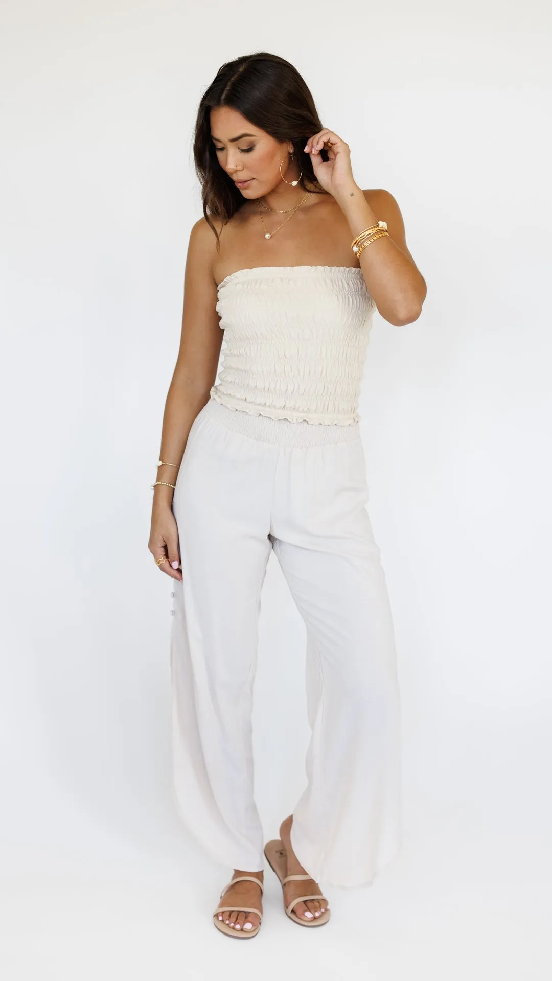 Grace Bandeau Top / Creamy