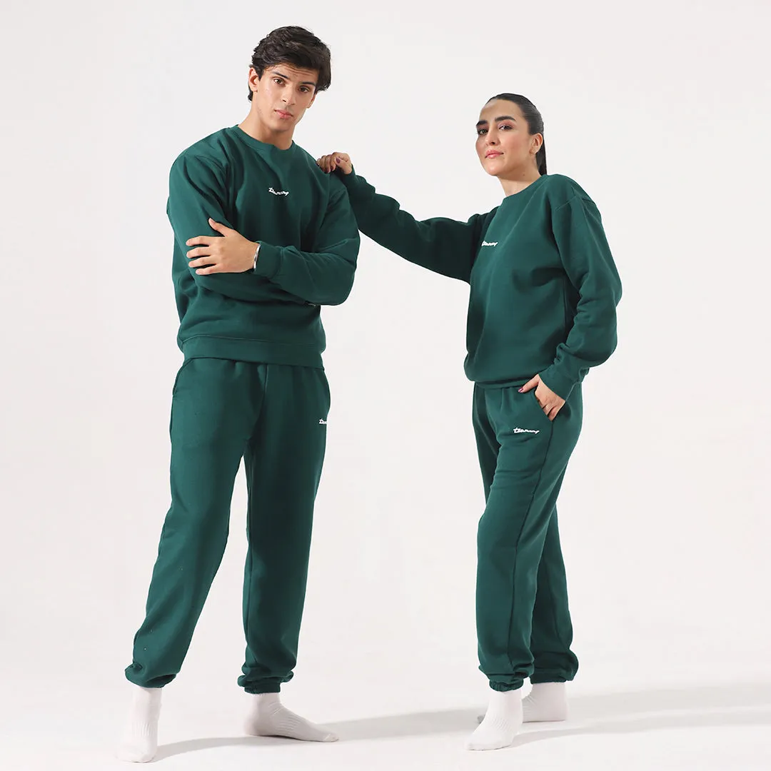 Green Fleece Unisex Sweat Set