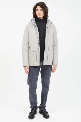 Grey Reversible Puffer Jacket