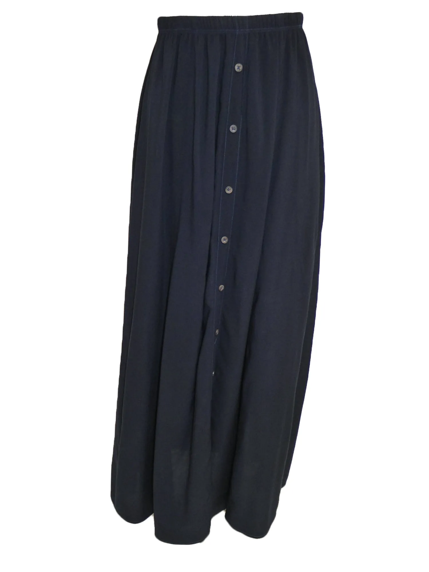 Hard Tail Rayon Button Front Maxi Skirt (Style RV-92)