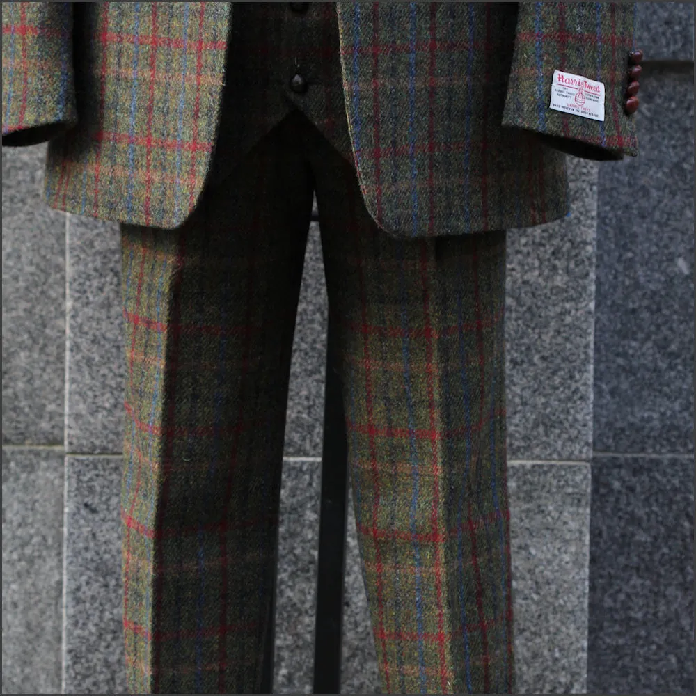 Harris Tweed Angus Check Tailored Fitting Trouser..