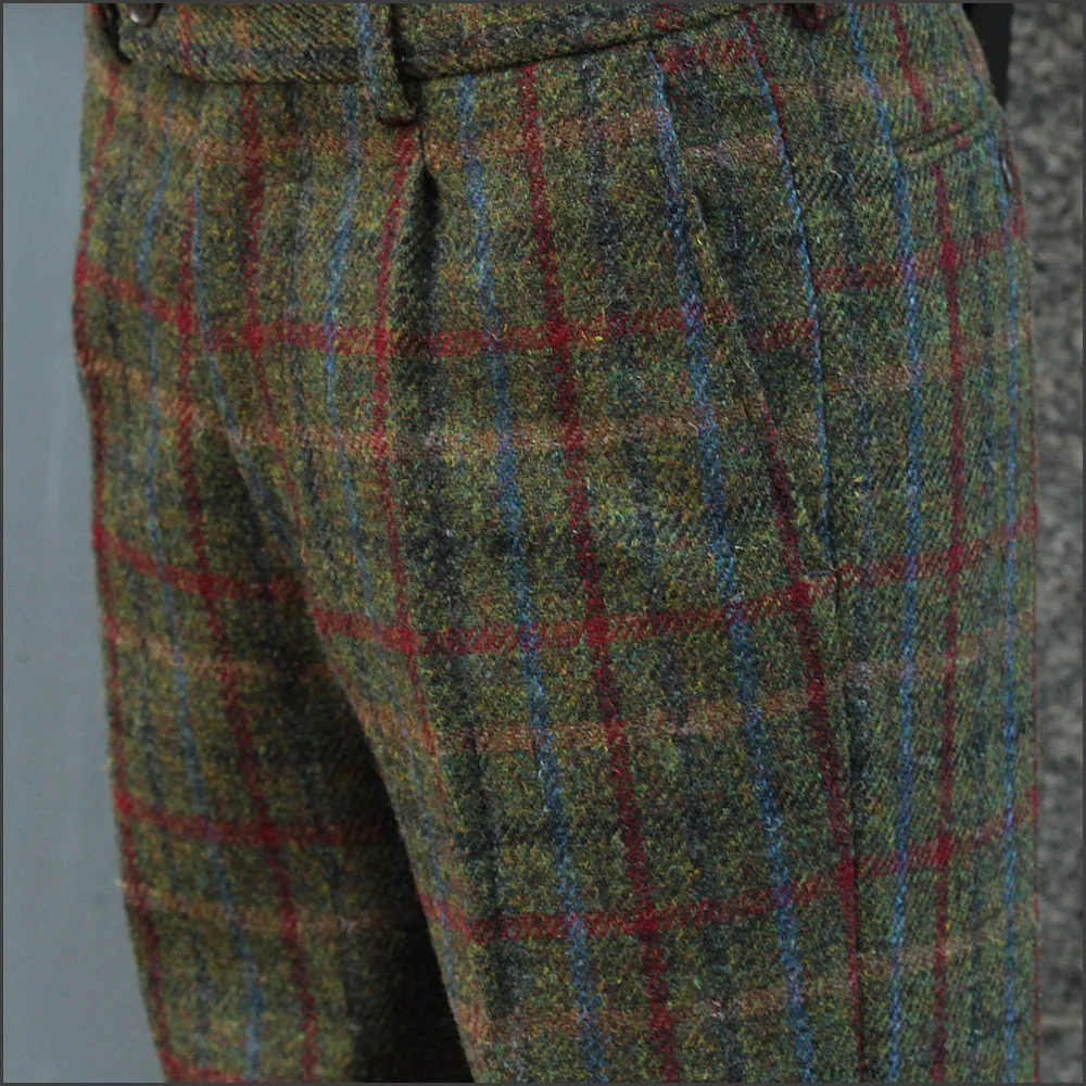 Harris Tweed Angus Check Tailored Fitting Trouser..