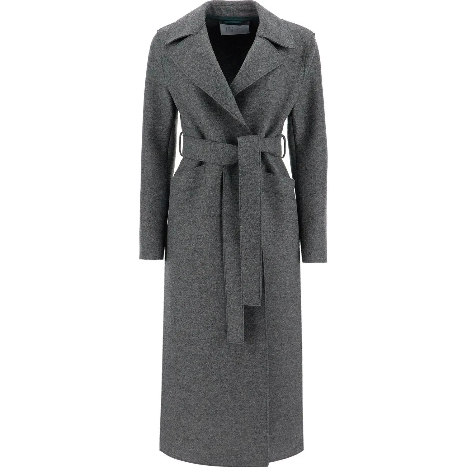 Harris Wharf London long coat in pressed wool