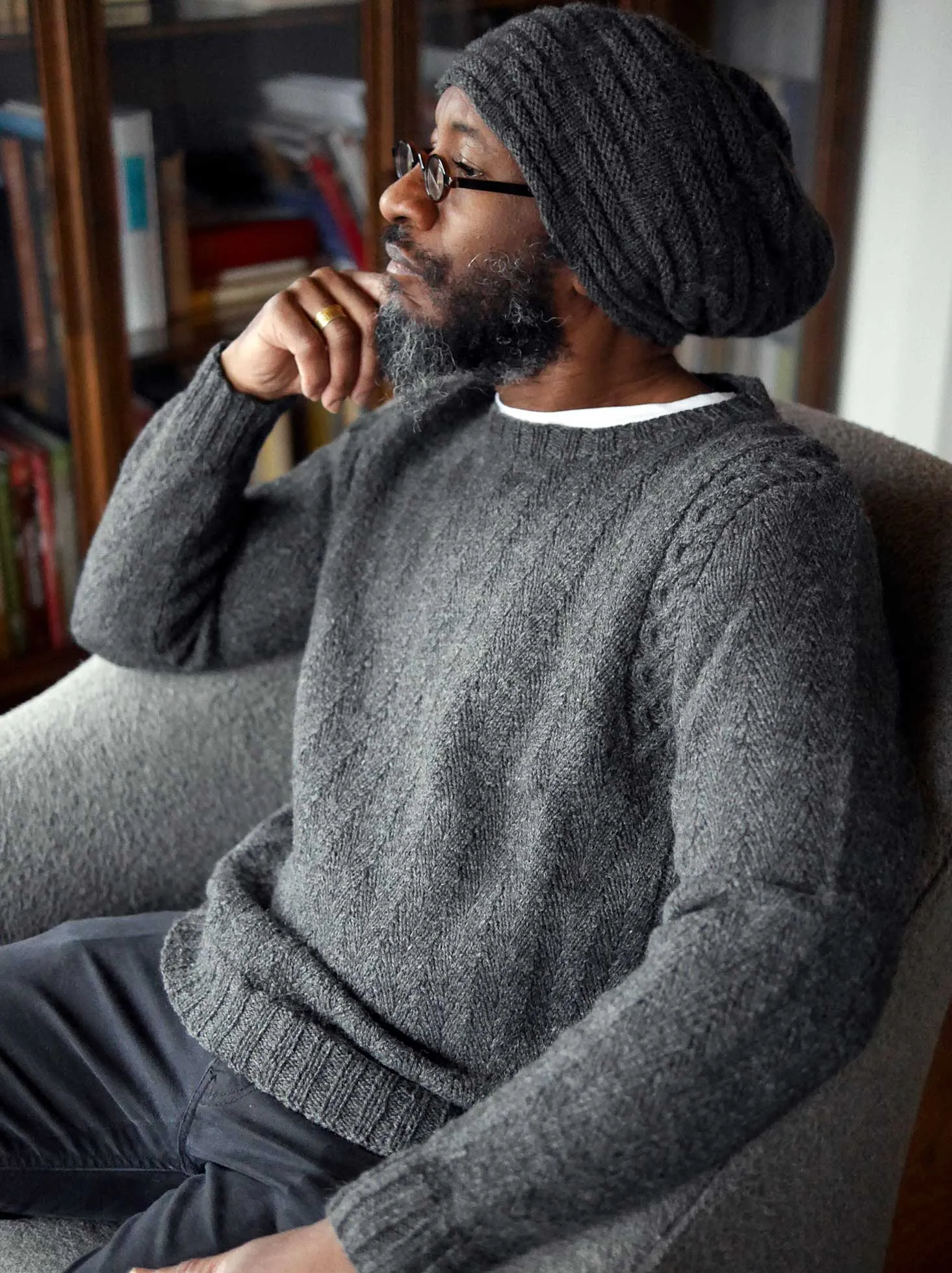 Herringweave Men's Pullover <br/><small>knitting pattern</small>