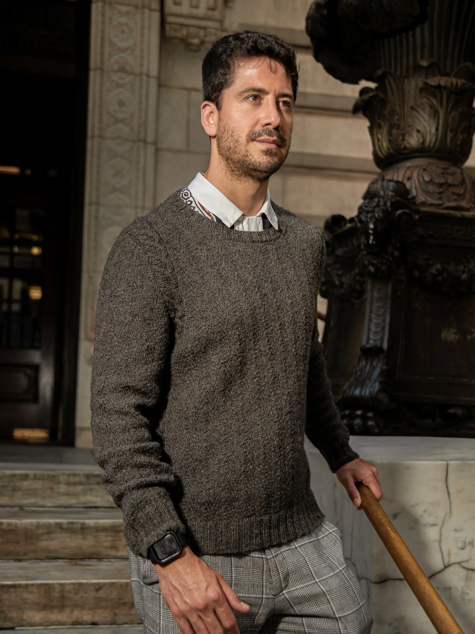 Herringweave Men's Pullover <br/><small>knitting pattern</small>