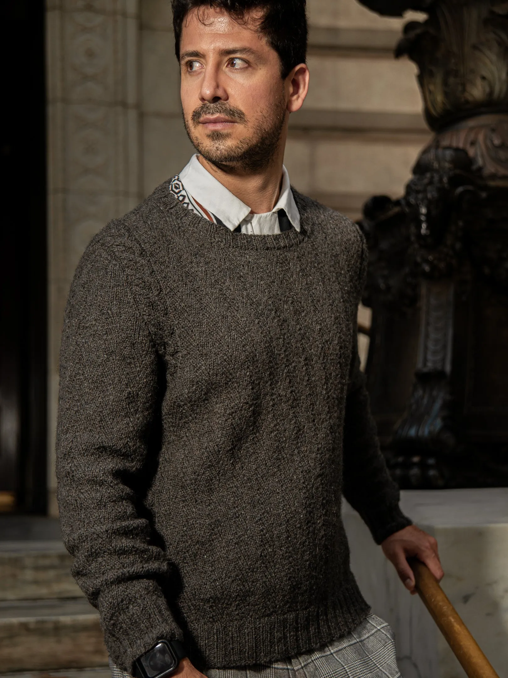 Herringweave Men's Pullover <br/><small>knitting pattern</small>